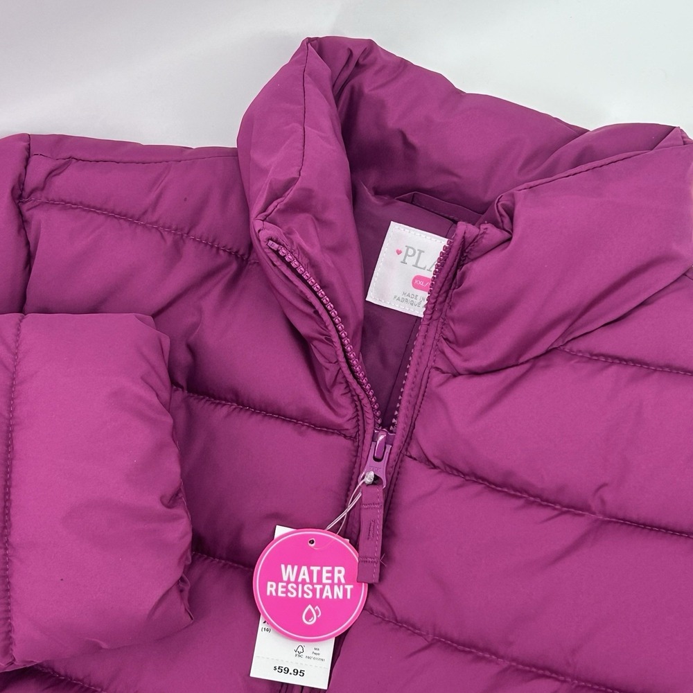 Children's Place TCP Girls XXL 16 Puffer Jacket Coat Solid Mauve NEW‎ NWT